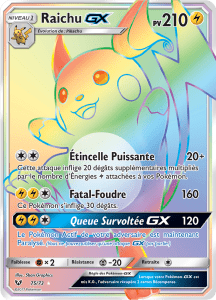 Raichu GX - Légendes Brillantes - 075 - Arc-en-ciel rare