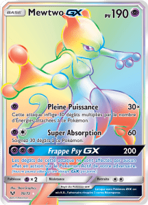 Mewtwo GX - Légendes Brillantes - 076 - Arc-en-ciel rare