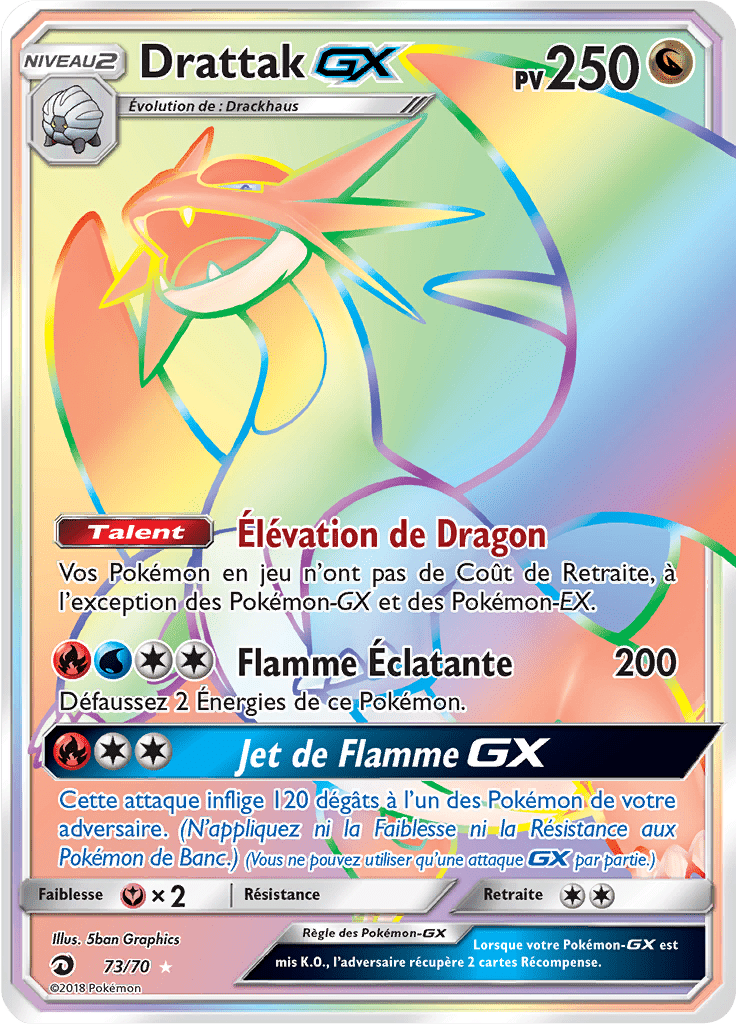 Drattak GX - Majesté des Dragons - 073 - Arc-en-ciel rare