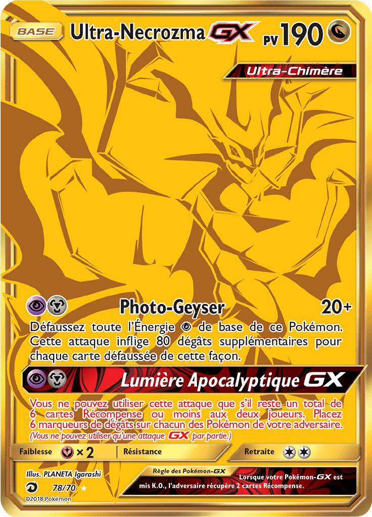 Ultra-Necrozma GX - Majesté des Dragons - 078 - GX Full Art Gold