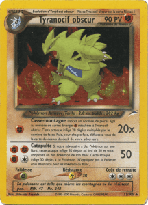 Tyranocif obscur - Neo Destiny - 011 - Holographique