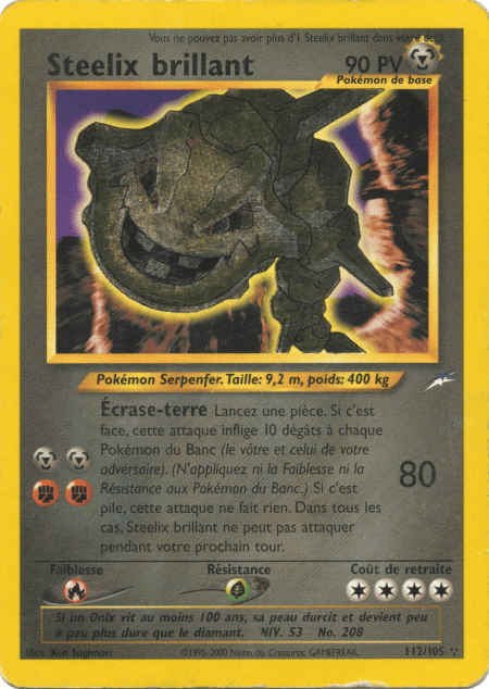 Steelix brillant - Neo Destiny - 112 - Holographique brillant
