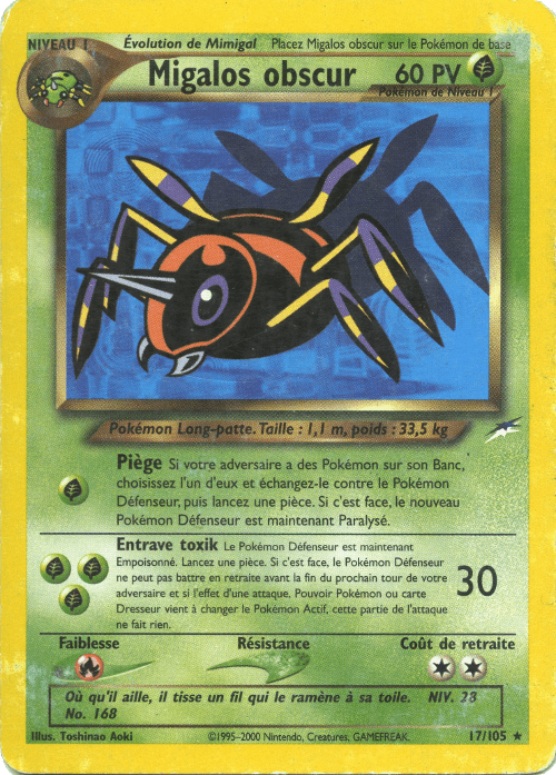 Migalos obscur - Neo Destiny - 017 - Rare