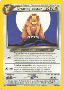 Ursaring obscur - Neo Destiny - 021 - Rare