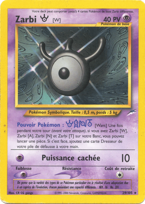 Zarbi W - Neo Destiny - 029 - Rare