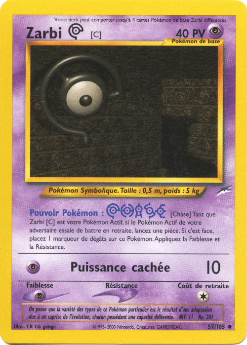 Zarbi C - Neo Destiny - 057 - Peu commune