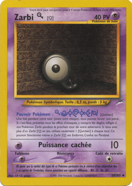 Zarbi Q - Neo Destiny - 059 - Peu commune