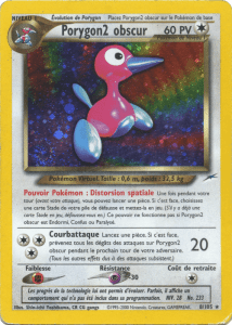 Porygon2 obscur - Neo Destiny - 008 - Holographique