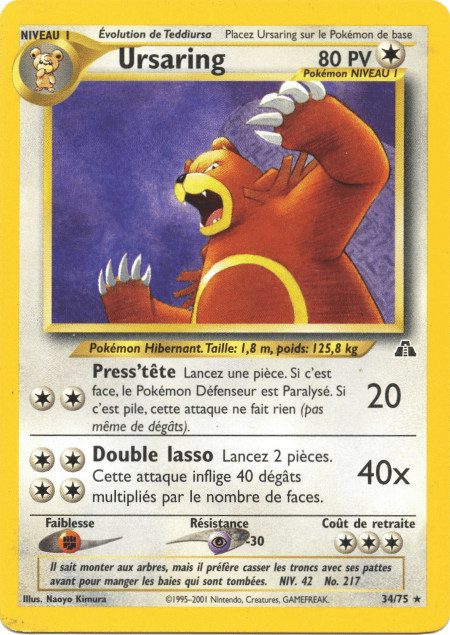 Ursaring - Neo Discovery - 034 - Rare