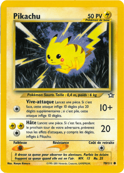 Pikachu - Neo Genesis - 070 - Peu commune