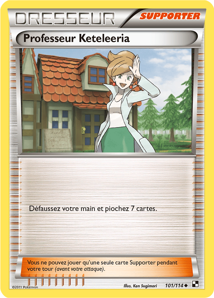 Professeur Keteleeria - Noir & Blanc - 101 - Peu commune