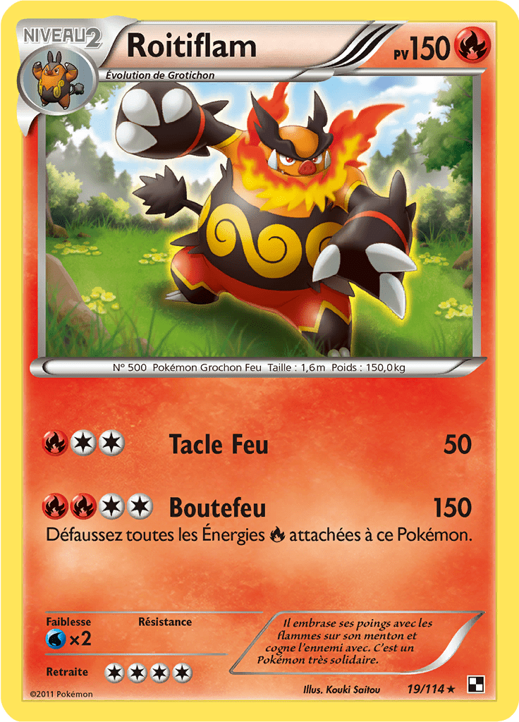 Roitiflam - Noir & Blanc - 019 - Holographique rare