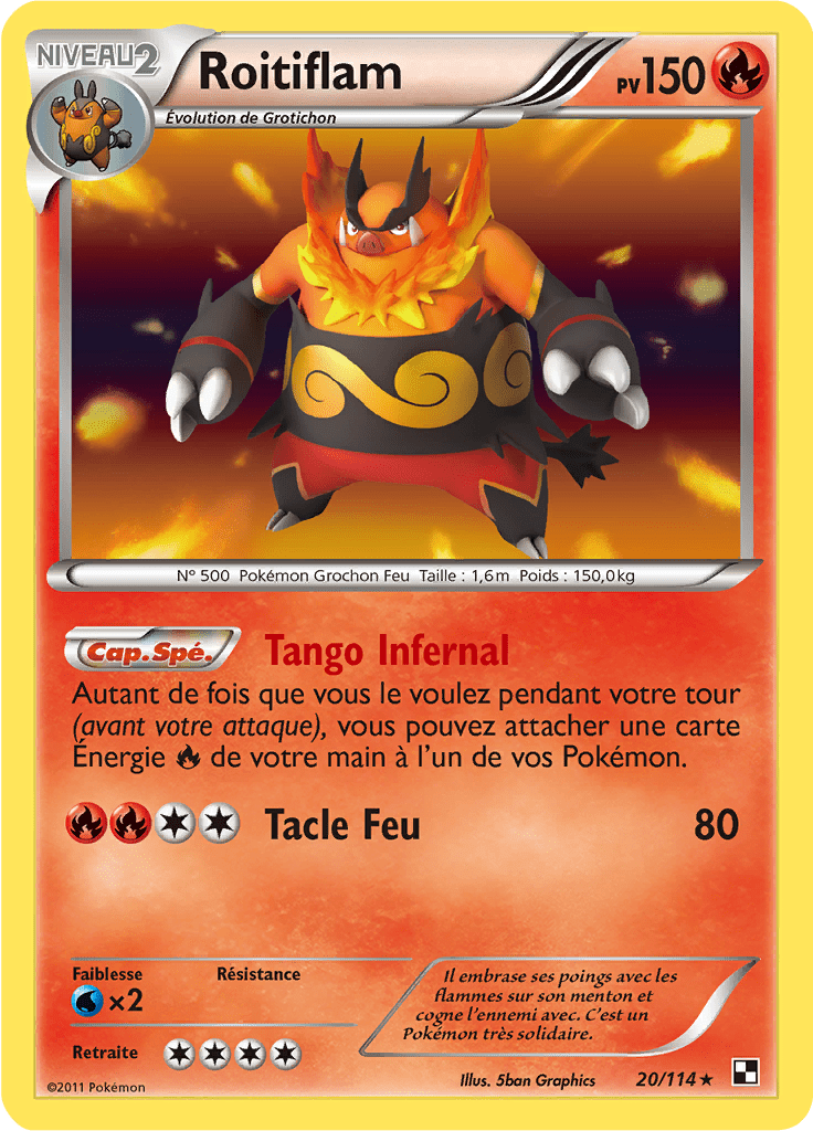 Roitiflam - Noir & Blanc - 020 - Holographique rare