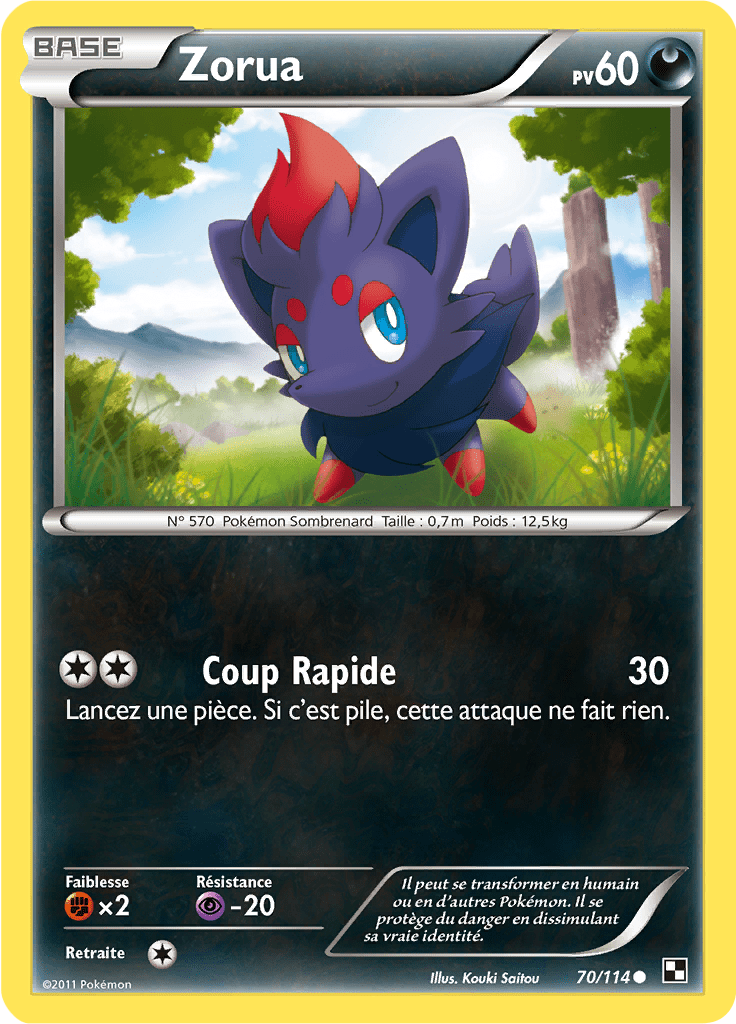 Zorua - Noir & Blanc - 070 - Commune