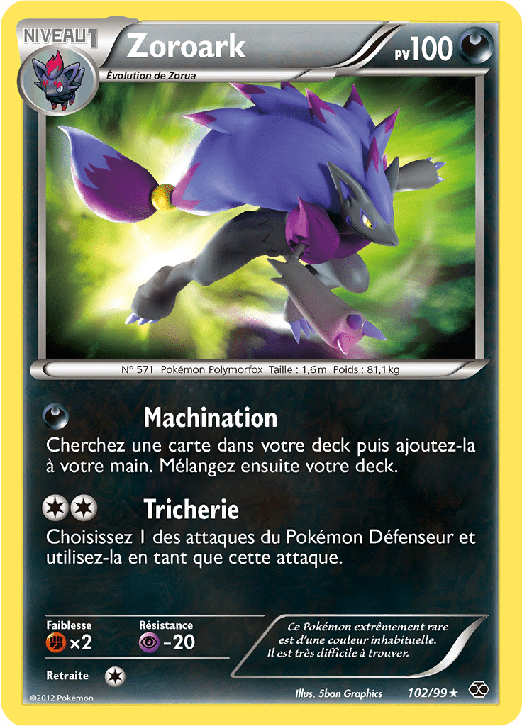 Zoroark - NB Destinées Futures - 102 - Shiny rare