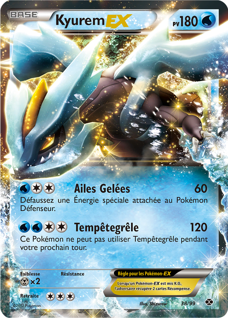 Kyurem EX - NB Destinées Futures - 038 - Holographique rare EX