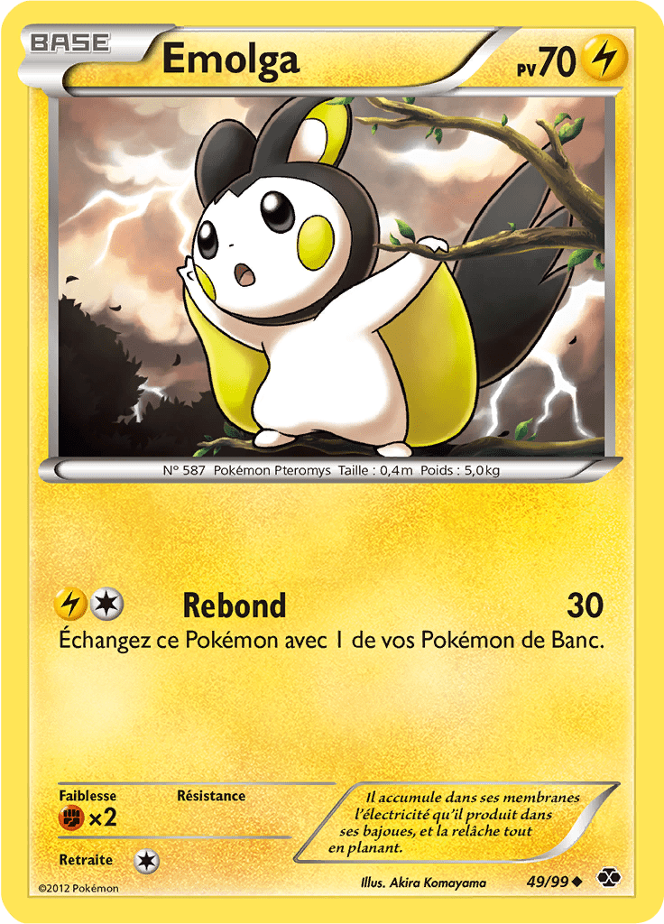Emolga - NB Destinées Futures - 049 - Peu commune