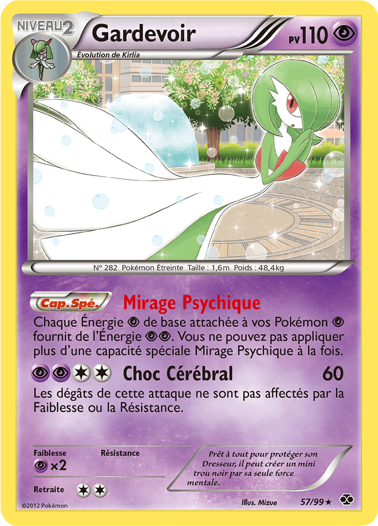 Gardevoir - NB Destinées Futures - 057 - Holographique rare
