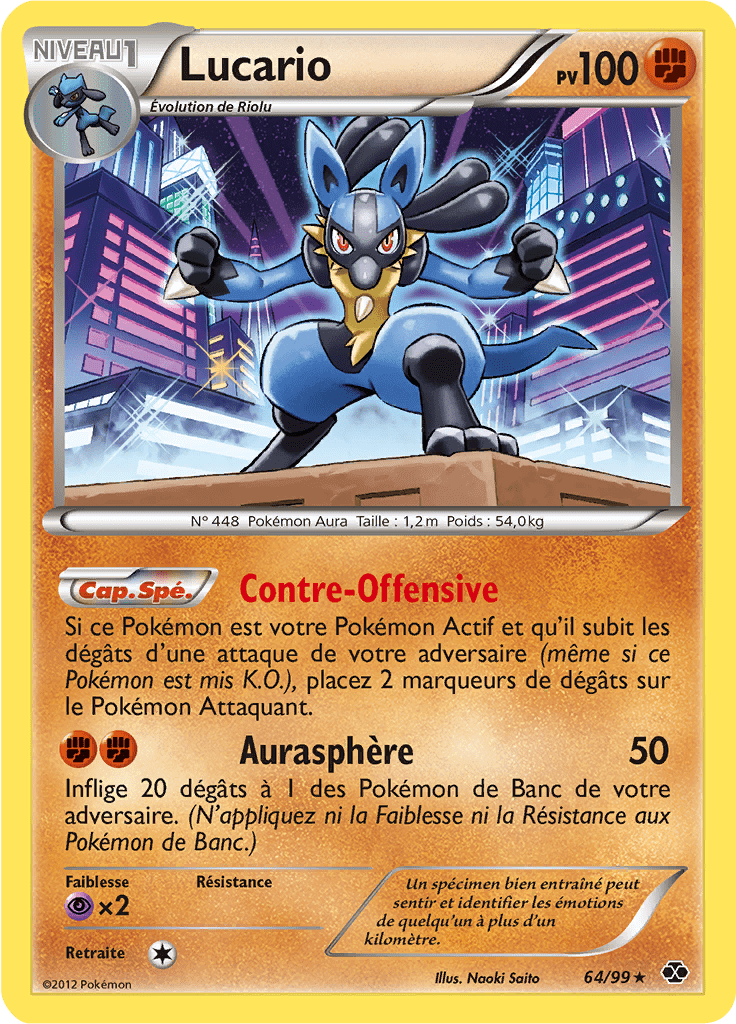 Lucario - NB Destinées Futures - 064 - Holographique rare