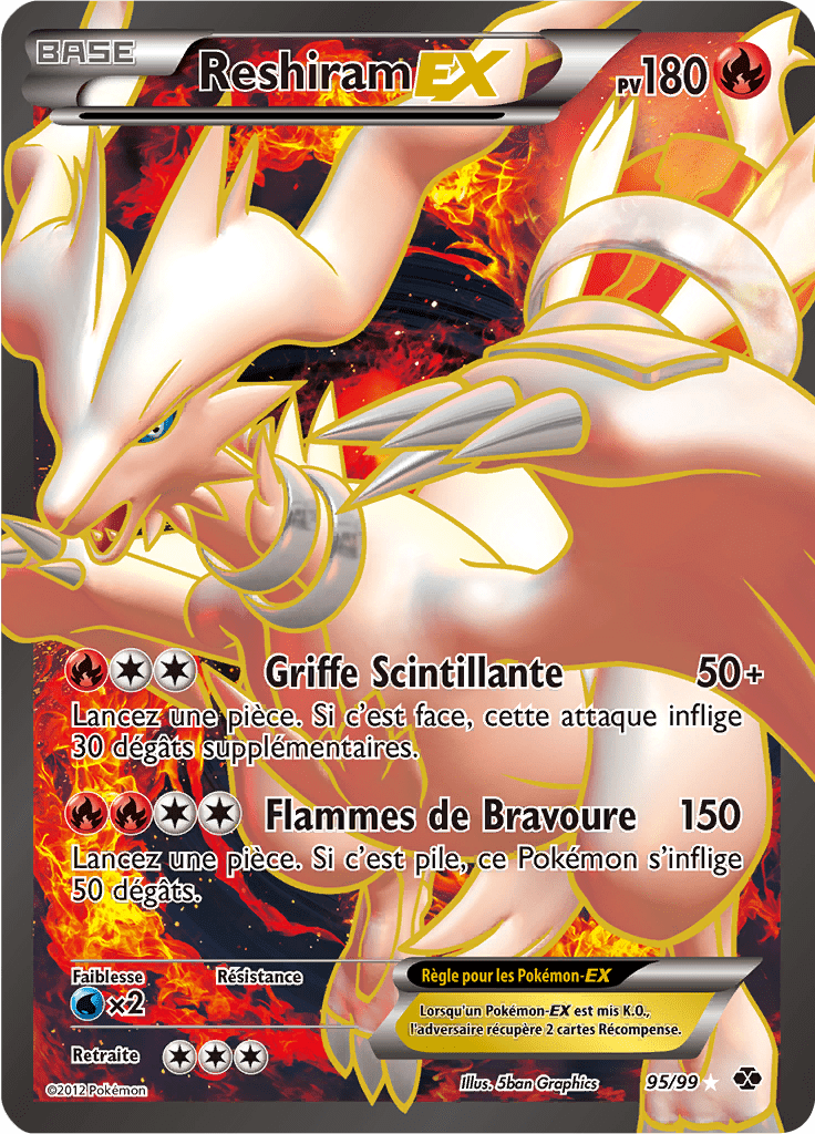 Reshiram EX - NB Destinées Futures - 095 - EX Full Art