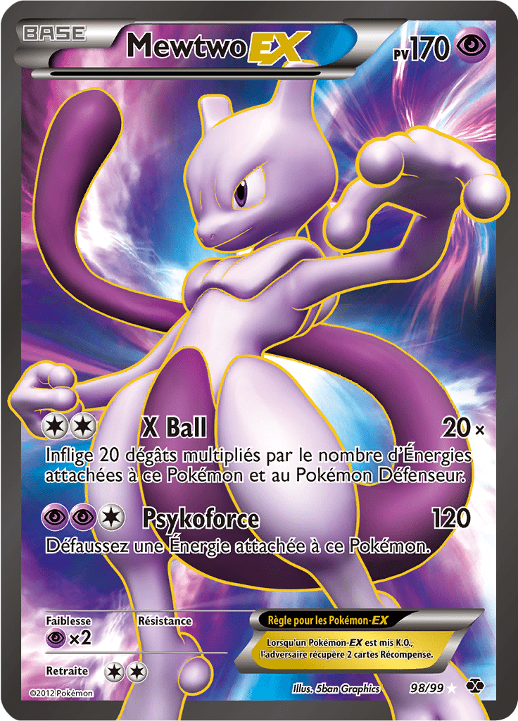 Mewtwo EX - NB Destinées Futures - 098 - EX Full Art