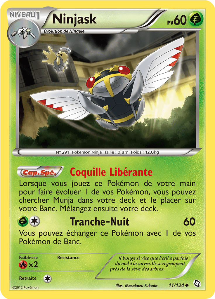 Ninjask - NB Dragons Exaltés - 011 - Peu commune