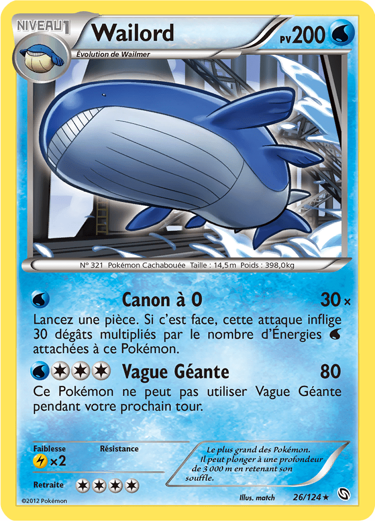 Wailord - NB Dragons Exaltés - 026 - Holographique rare