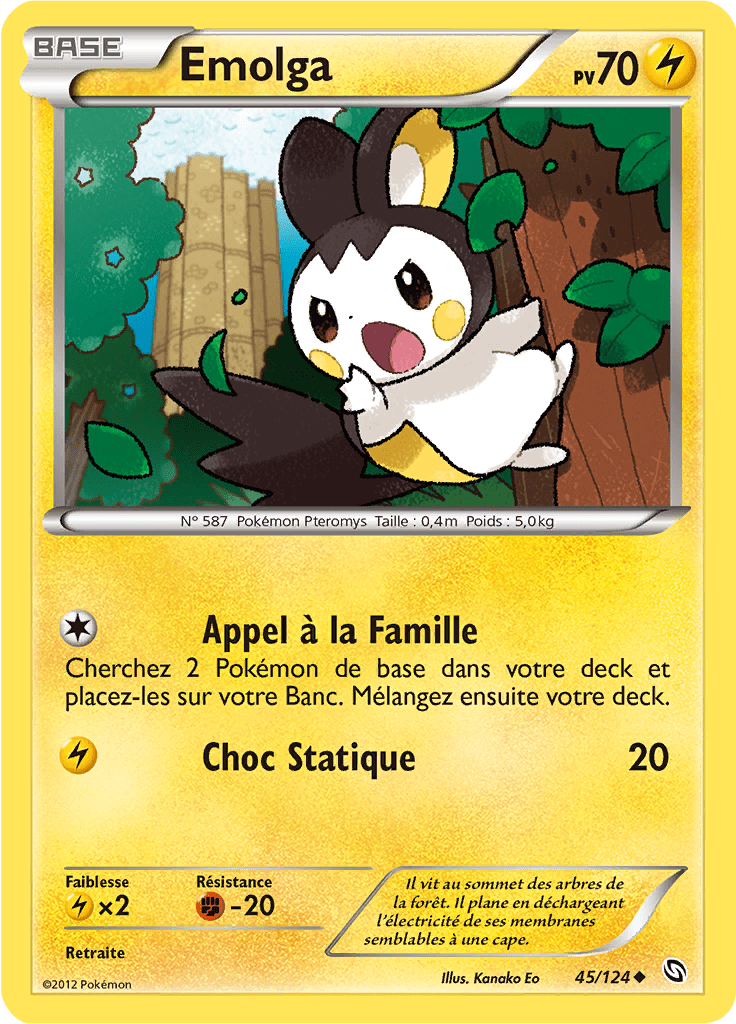 Emolga - NB Dragons Exaltés - 045 - Peu commune
