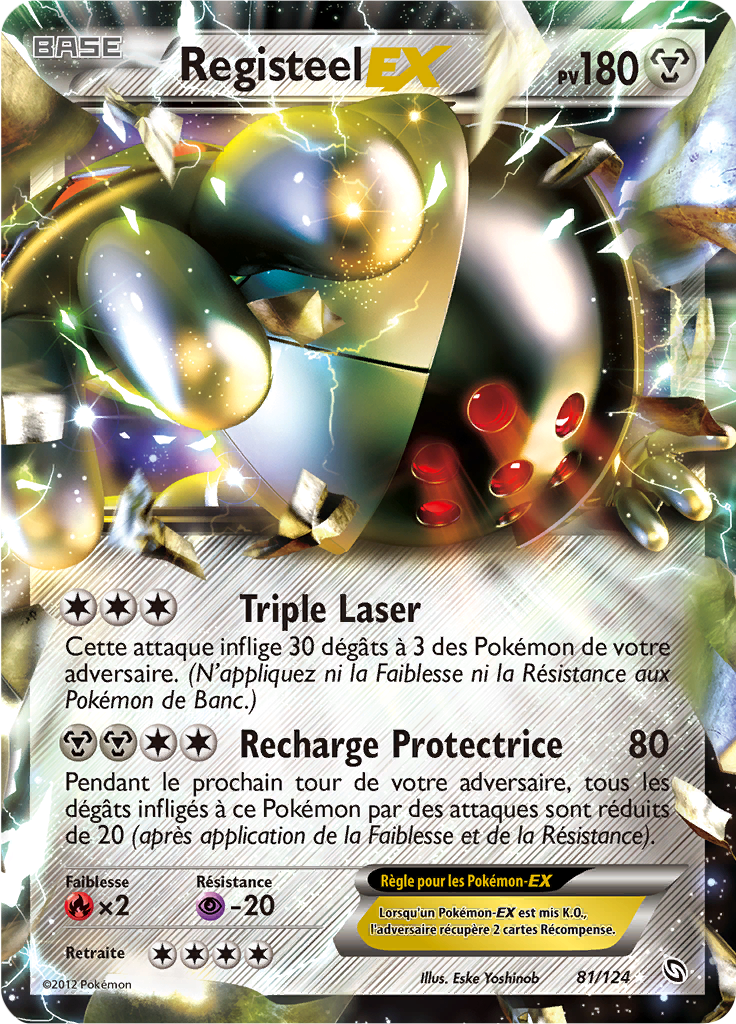 Registeel EX - NB Dragons Exaltés - 081 - Holographique rare EX