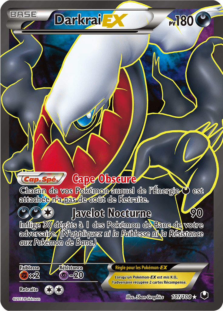 Darkrai EX - NB Explorateurs Obscurs - 107 - EX Full Art