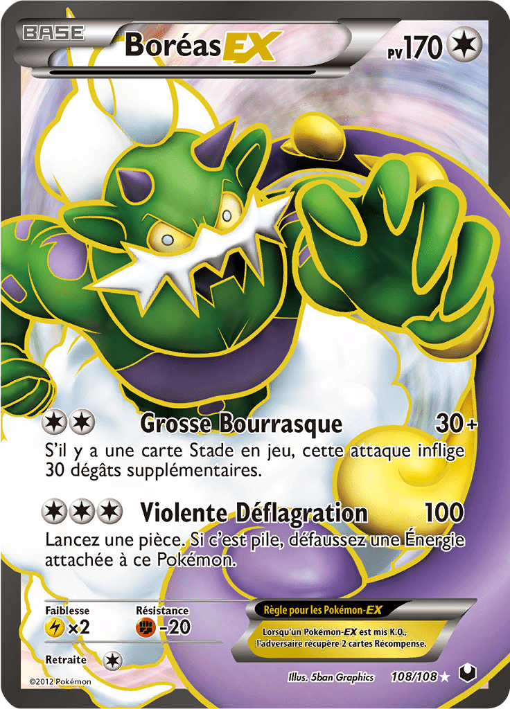 Boréas- EX - NB Explorateurs Obscurs - 108 - EX Full Art