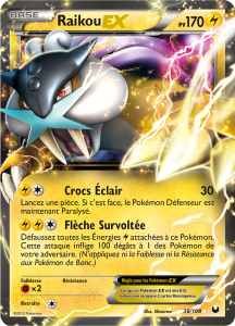 Raikou EX - NB Explorateurs Obscurs - 038 - Holographique rare EX