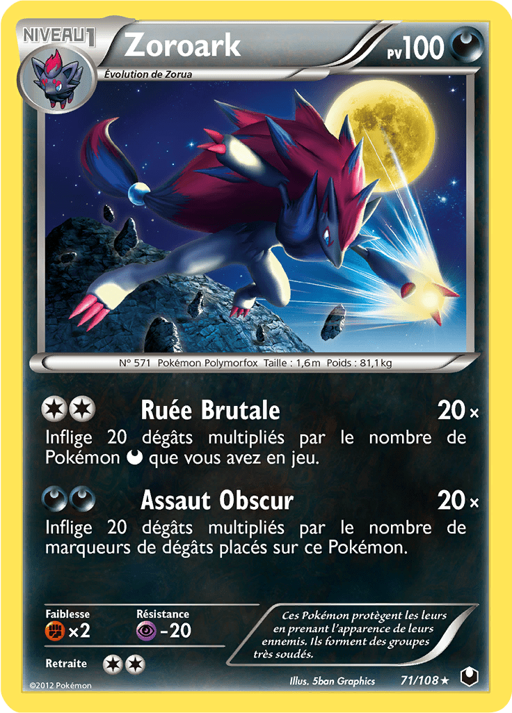 Zoroark - NB Explorateurs Obscurs - 071 - Rare