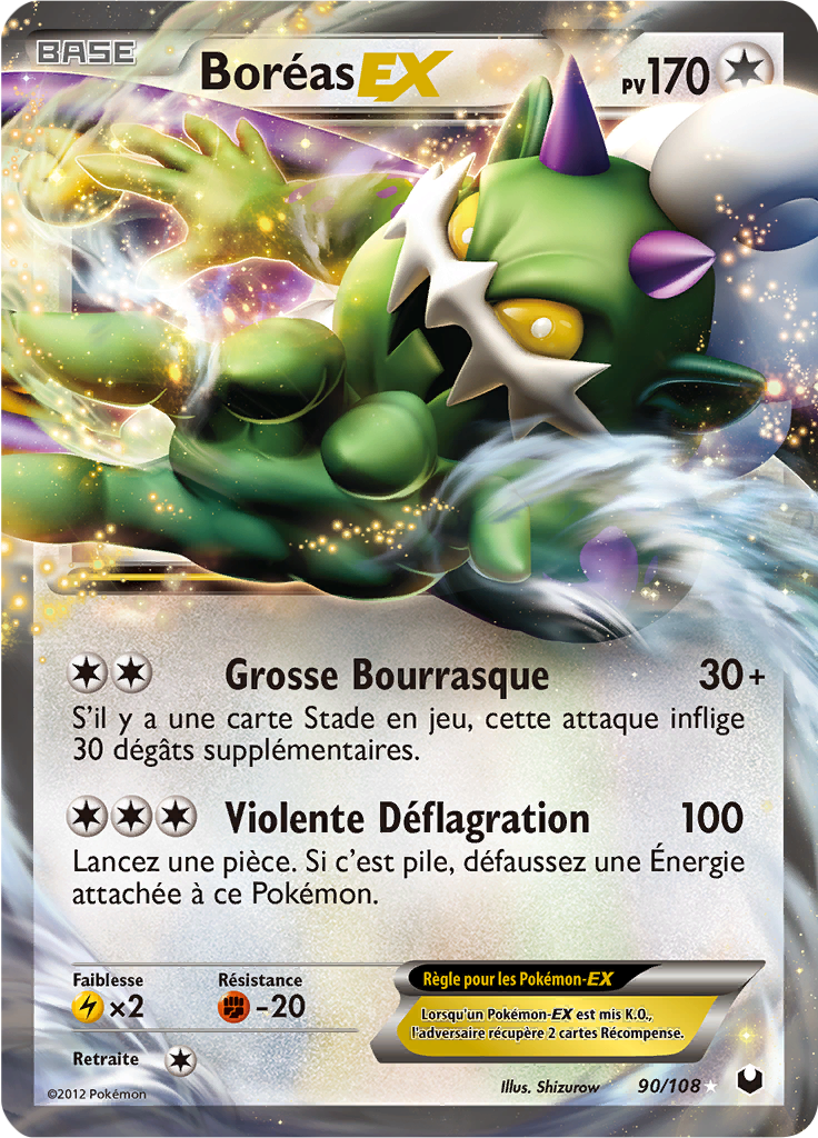 Boréas- EX - NB Explorateurs Obscurs - 090 - Holographique rare EX