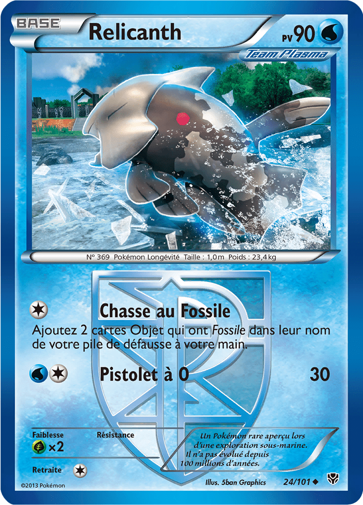 Relicanth - NB Explosion Plasma - 024 - Peu commune