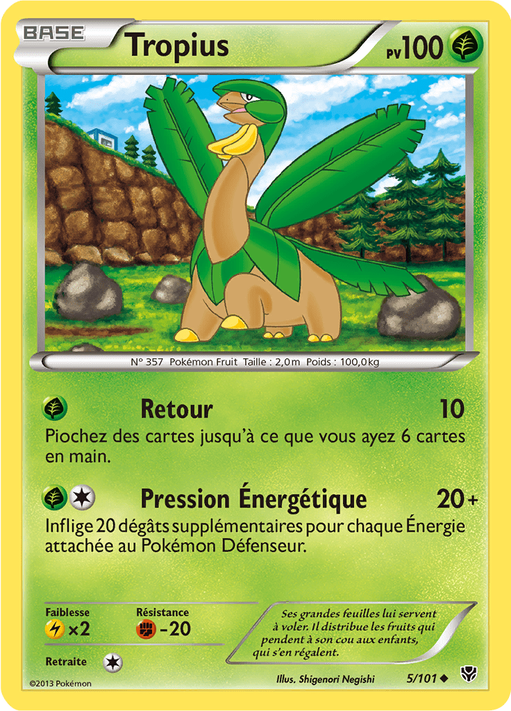 Tropius - NB Explosion Plasma - 005 - Peu commune