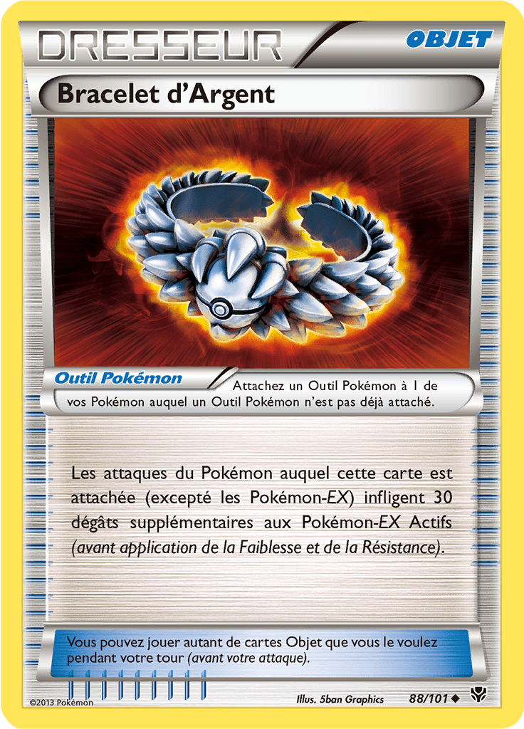 Bracelet d'Argent - NB Explosion Plasma - 088 - Peu commune