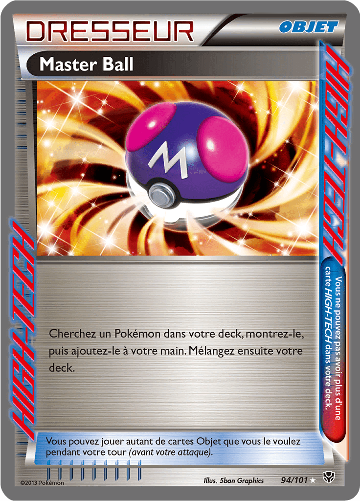 Master Ball - NB Explosion Plasma - 094 - Rare HIGH-TECH
