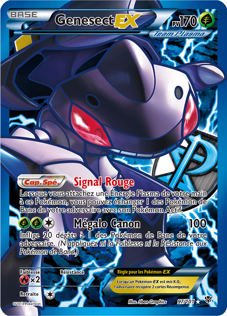 Genesect EX - NB Explosion Plasma - 097 - EX Full Art