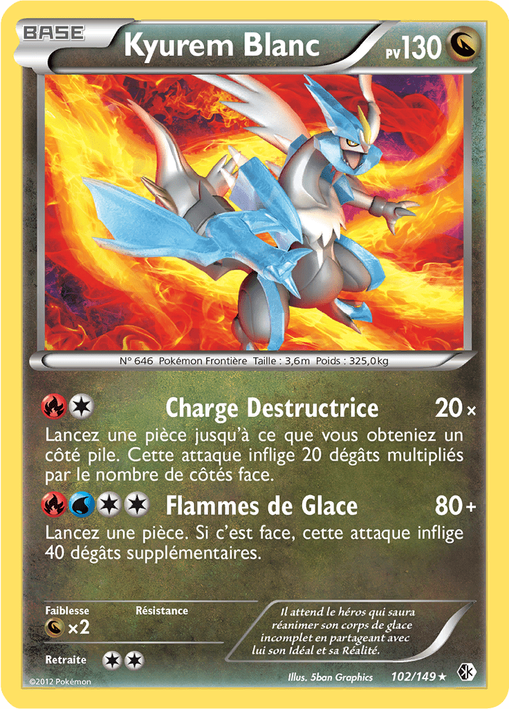 Kyurem Blanc - NB Frontières Franchies - 102 - Rare