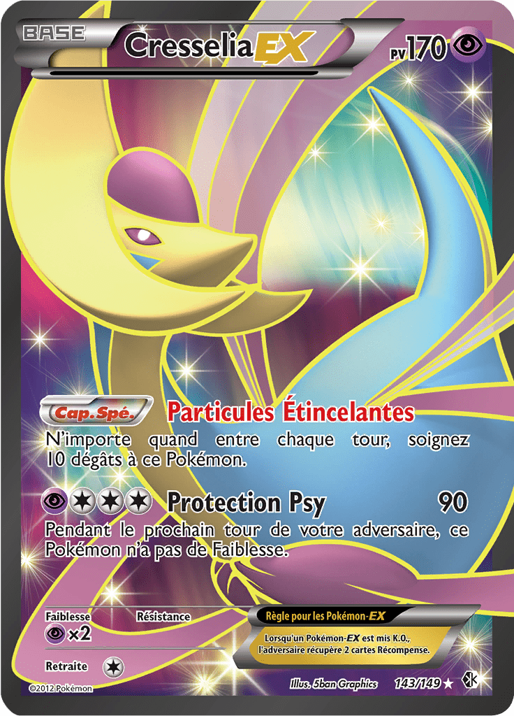 Cresselia EX - NB Frontières Franchies - 143 - EX Full Art