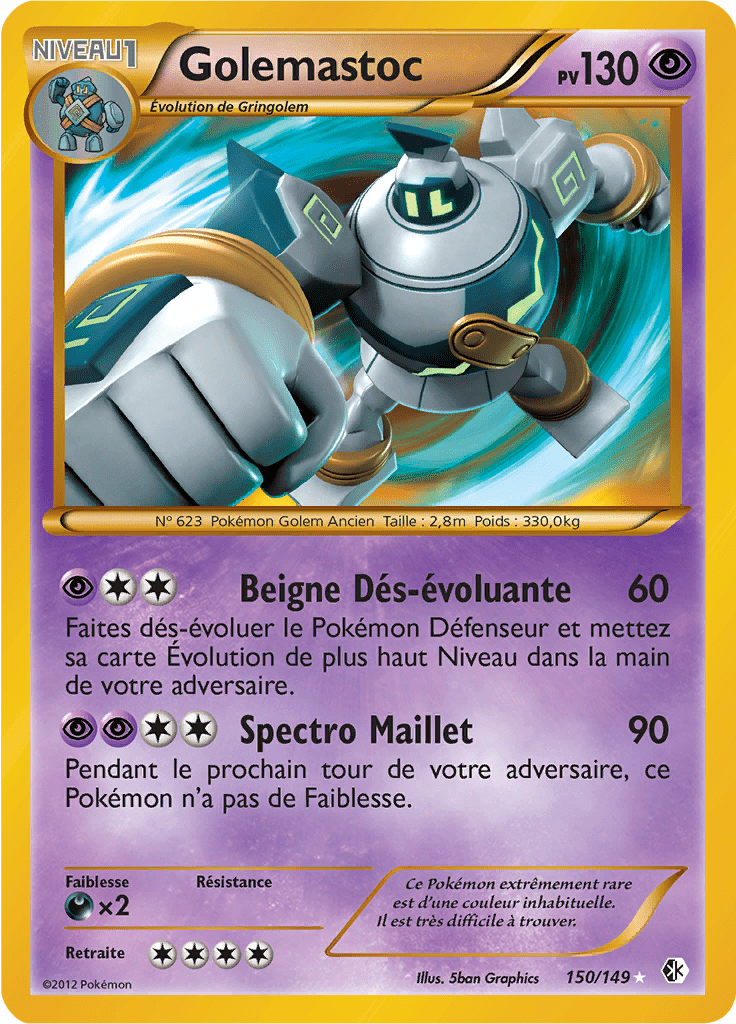 Golemastoc - NB Frontières Franchies - 150 - Shiny rare
