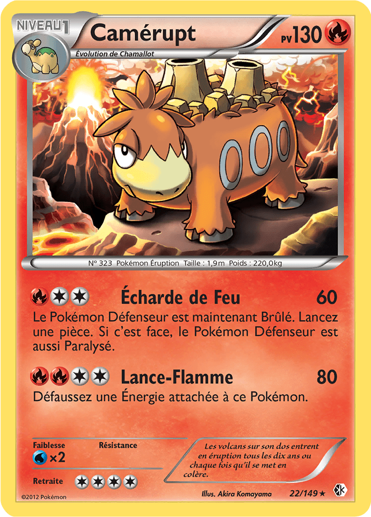 Camérupt - NB Frontières Franchies - 022 - Rare