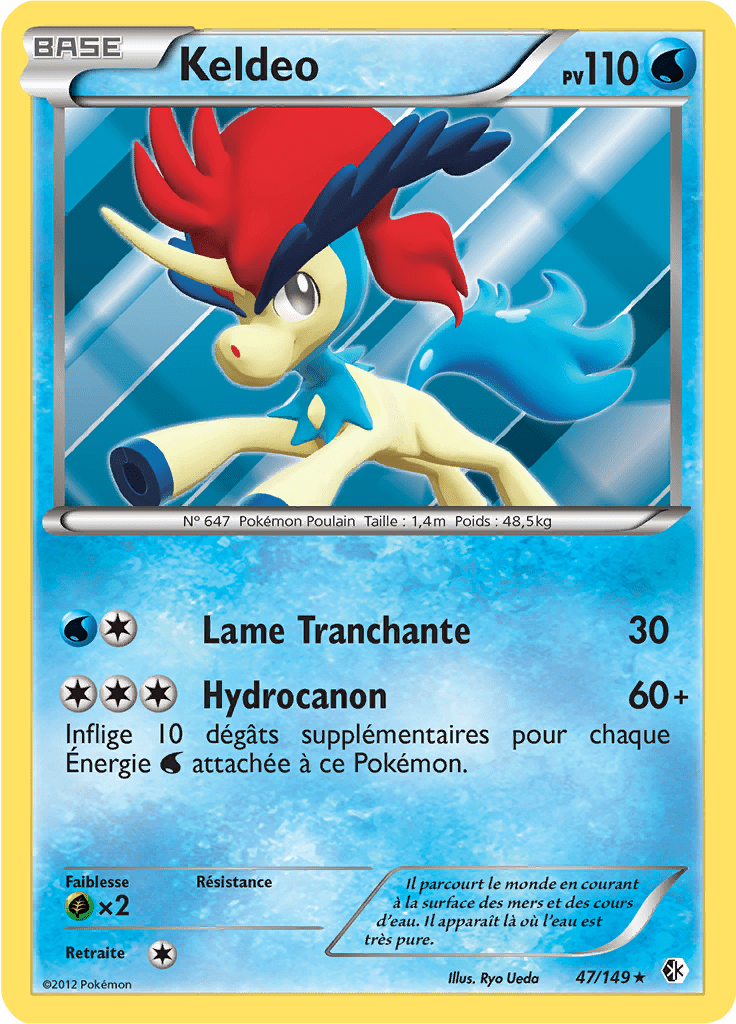Keldeo - NB Frontières Franchies - 047 - Holographique rare
