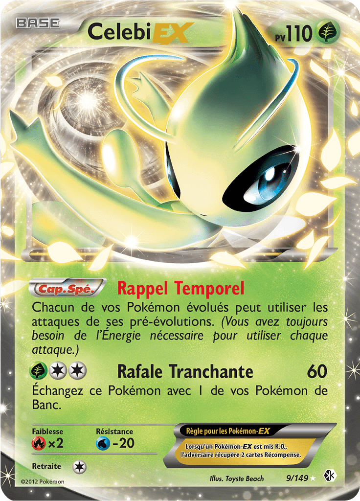 Celebi EX - NB Frontières Franchies - 009 - Holographique rare EX