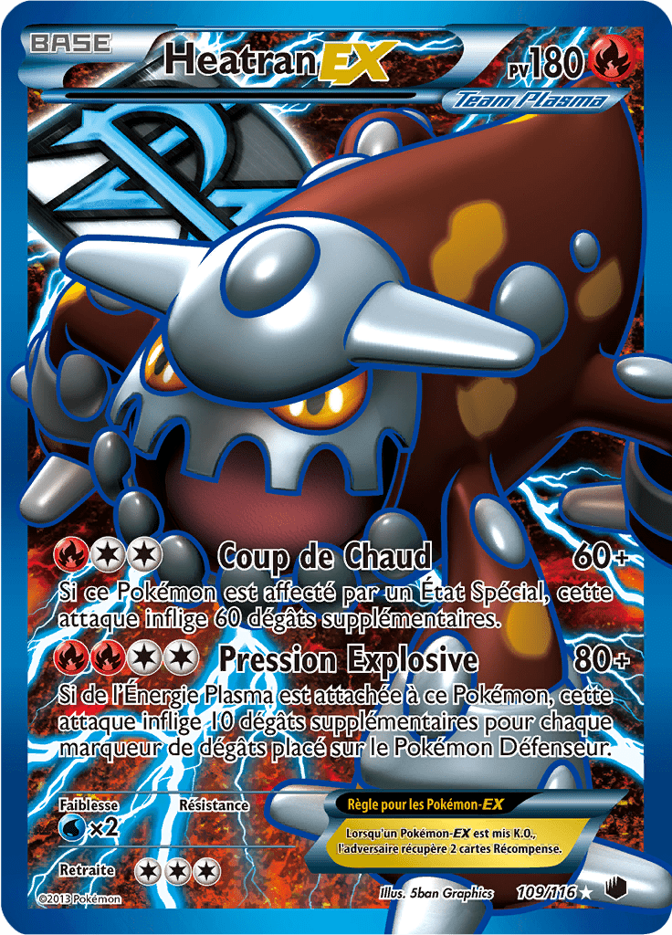 Heatran EX - NB Glaciation Plasma - 109 - EX Full Art