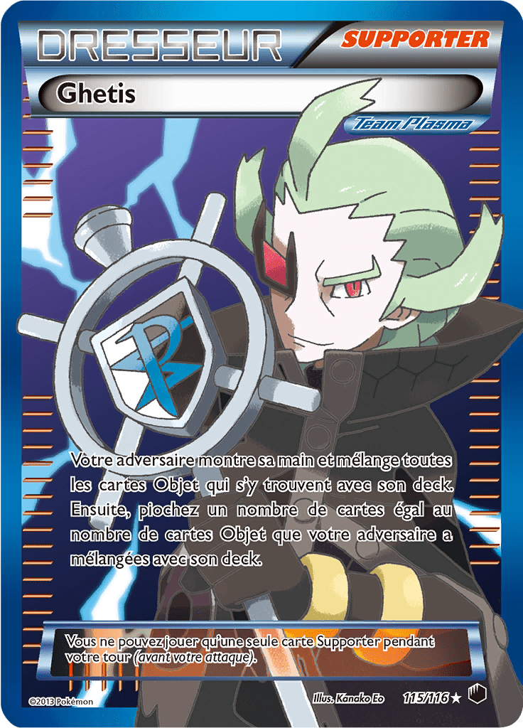 Ghetis EX - NB Glaciation Plasma - 115 - Trainer Full Art