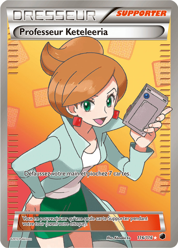 Professeur Keteleeria EX - NB Glaciation Plasma - 116 - Trainer Full Art