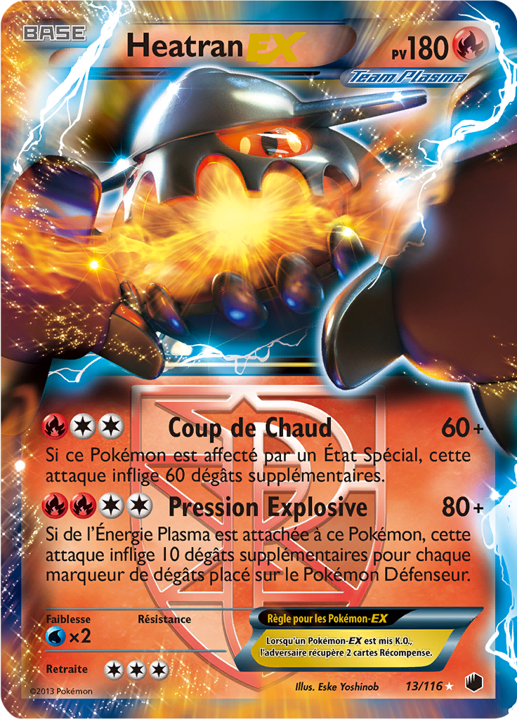 Heatran EX - NB Glaciation Plasma - 013 - Holographique rare EX
