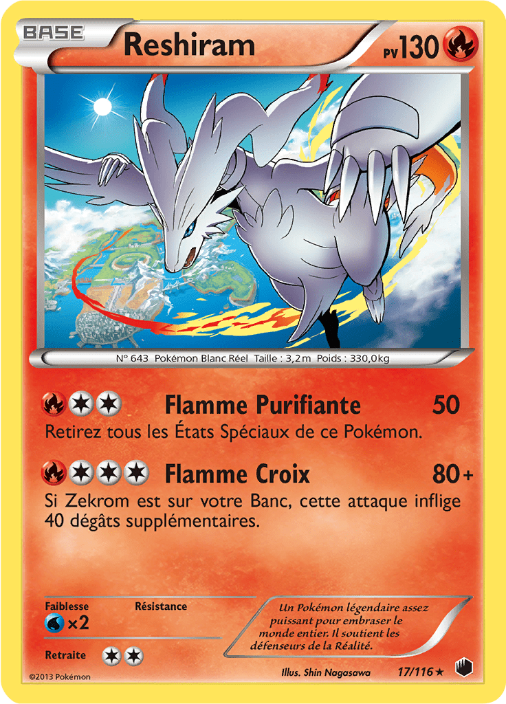 Reshiram - NB Glaciation Plasma - 017 - Holographique rare